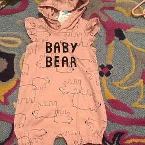 Carter's Pink Baby Bear One Piece